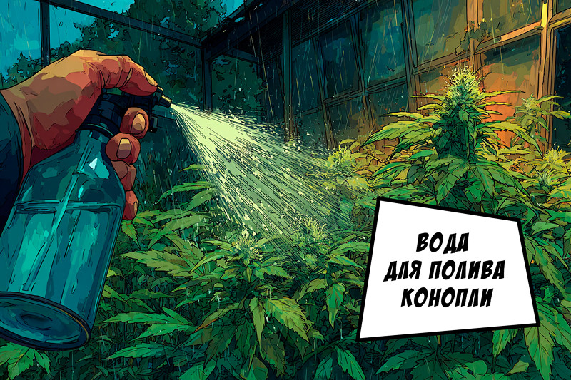 Вода для полива конопли