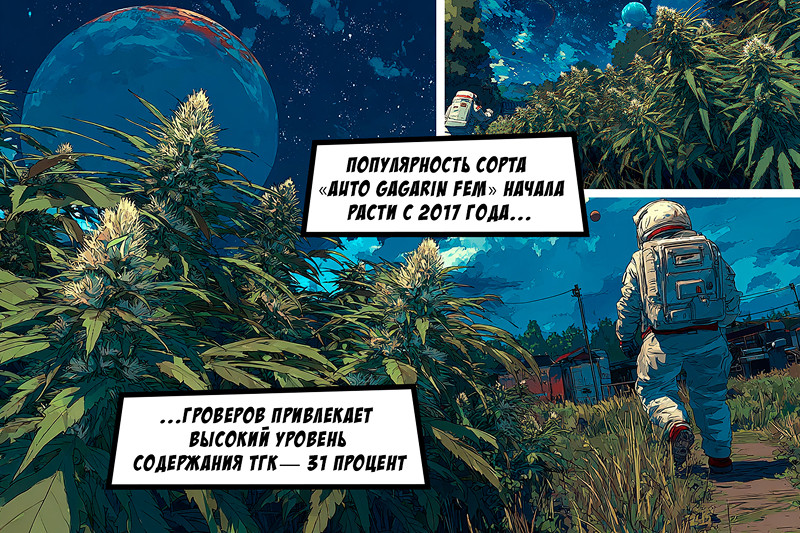 сорт конопли Auto Gagarin